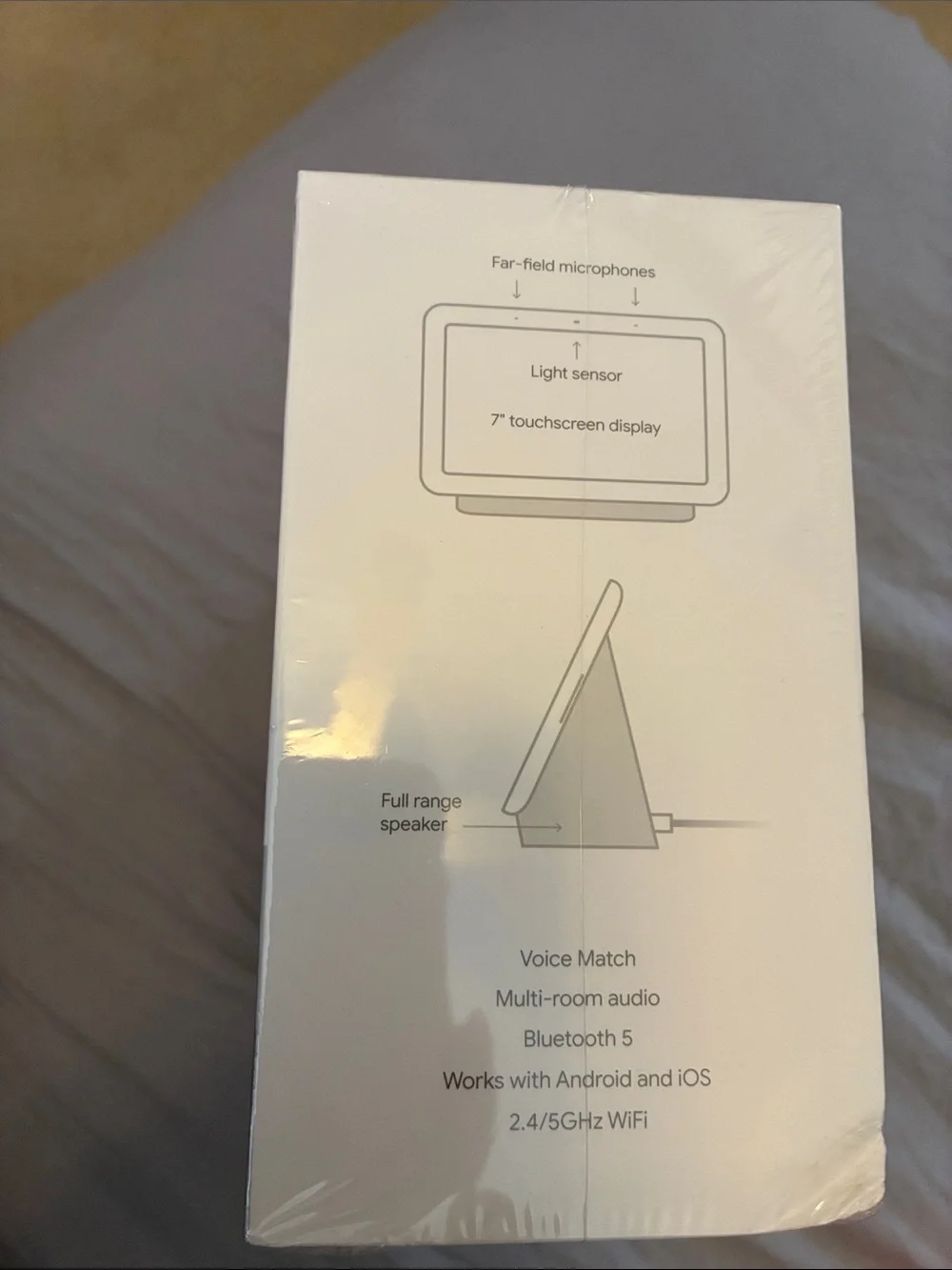 Google Home Hub Smart Display in Chalk and Charcoal
